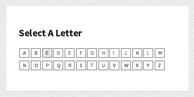 Letter Filter Screenshot